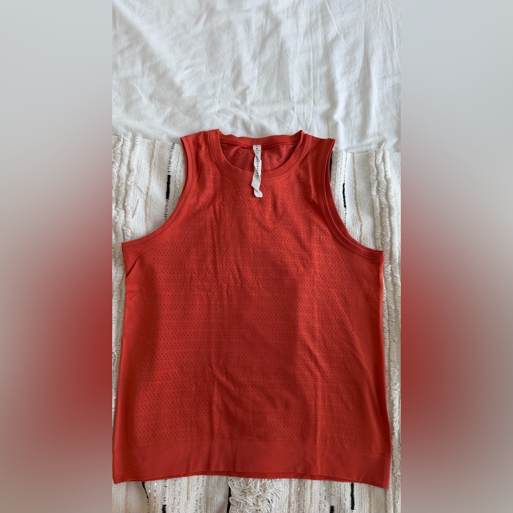 lululemon athletica Orange Tank Top